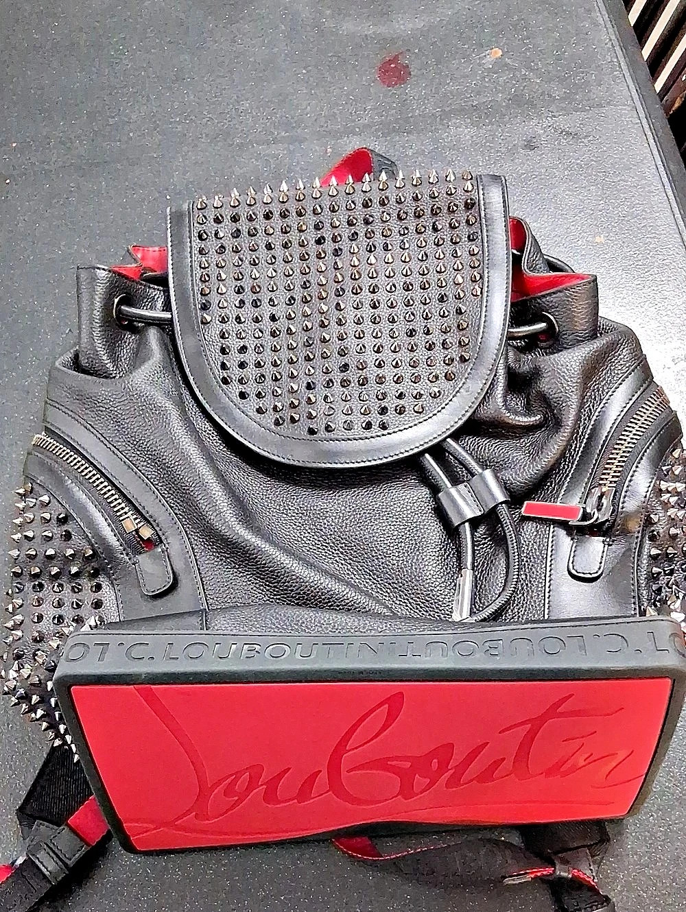Christian Louboutin Explorafunk Backpack Black & Red
